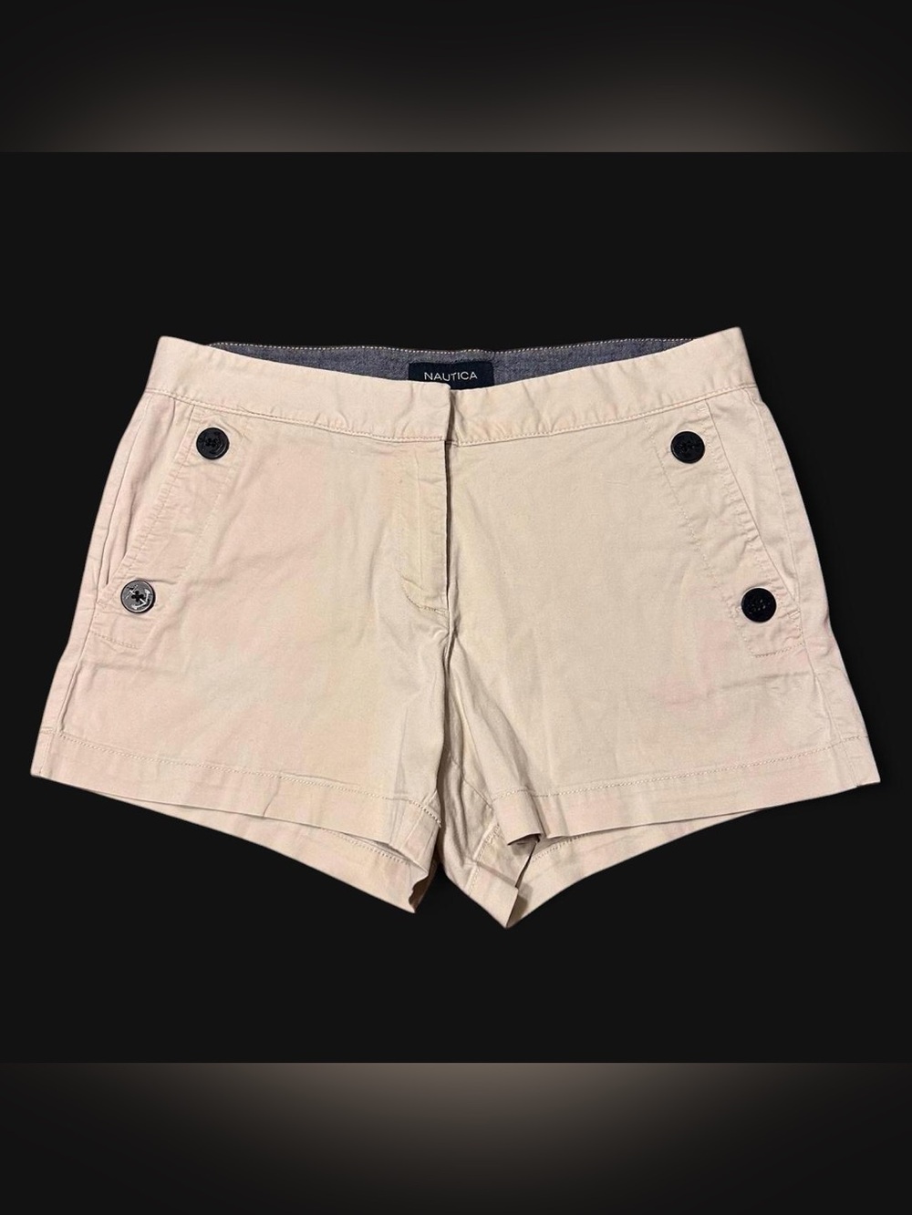 Y2K Coquette Beige Sailor Shorts by Nautica!